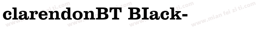 clarendonBT BIack字体转换